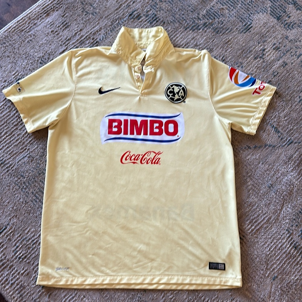 Nike Yellow Las Aguilas Del America Jersey Shirt